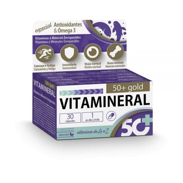 Vitamineral 50+ Gold 30 cápsulas - Dietmed