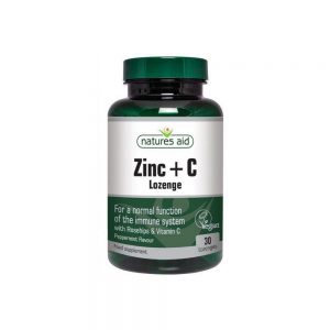 Zinc + Vitamina C + Rosales Brava 30 Losangos - Natures Aid