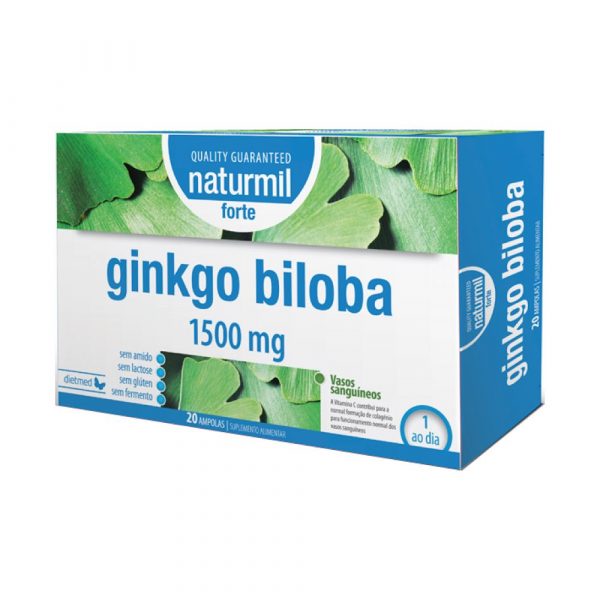 Ginkgo Biloba 1500 mg 20 ampolas - Naturmil