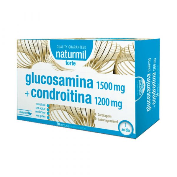 Glucosamina + Condroitina forte 20 x 15 ml ampolas - Naturmil