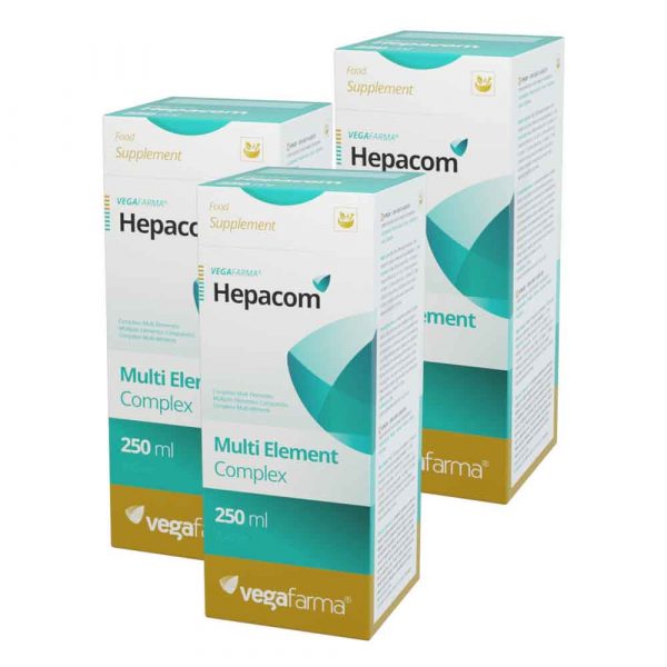 Hepacom em pack da marca Vegafarma