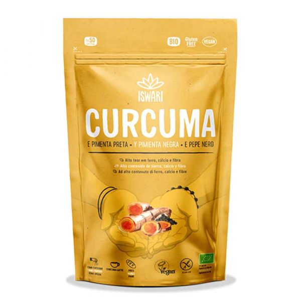 Curcuma e Pimenta Negra 150 g - Iswari
