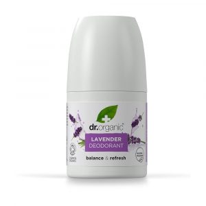 Lavanda em desodorizante da marca Dr. Organic