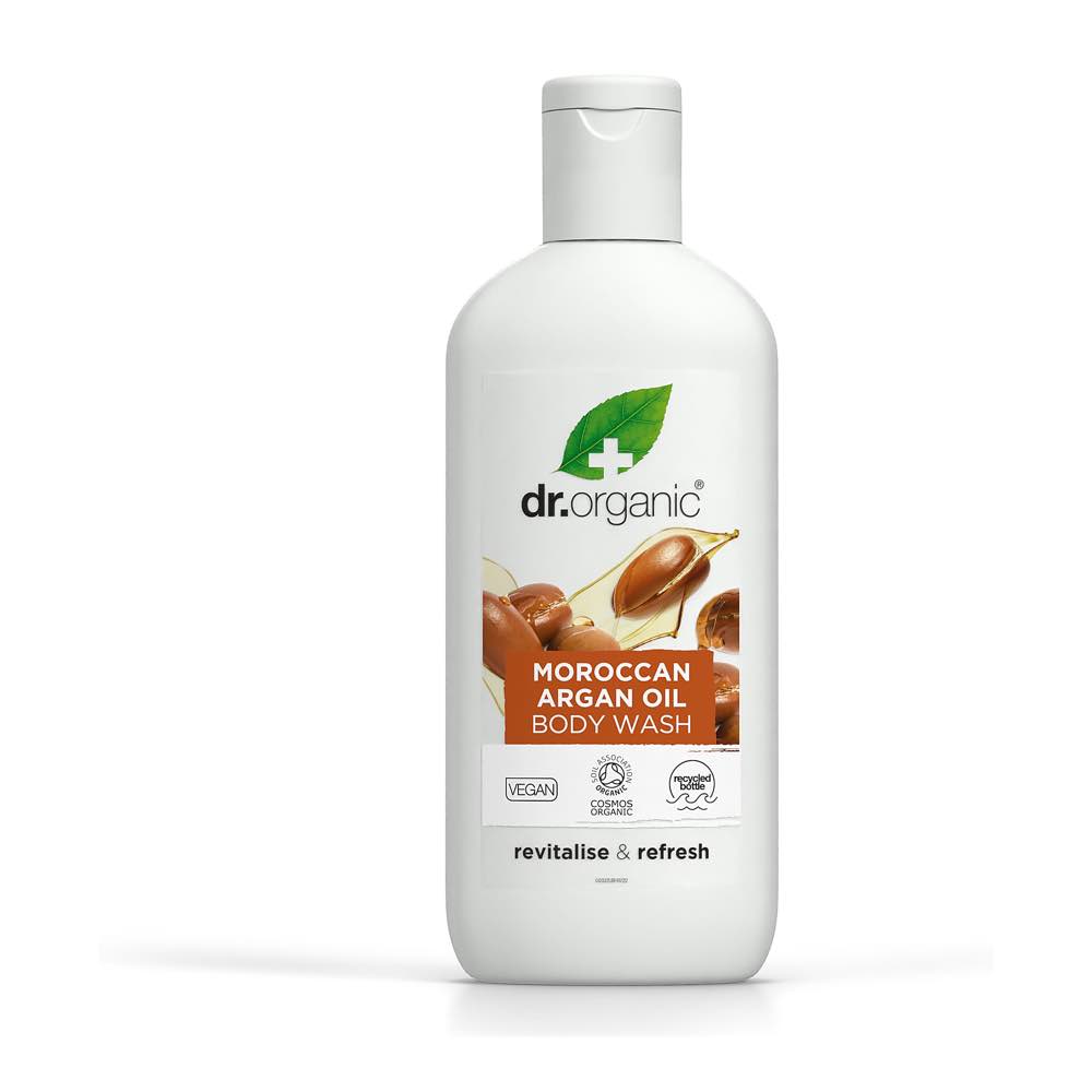ópleo de argão gel de banho da Dr. Organic