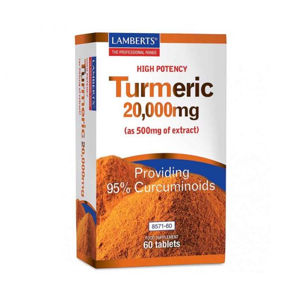 Turmeric Curcuma 20000 mg 60 comprimidos - Lamberts