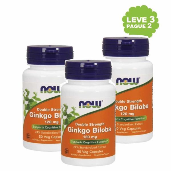 Ginkgo Biloba 120 mg Leve 3 Pague 2 - Now