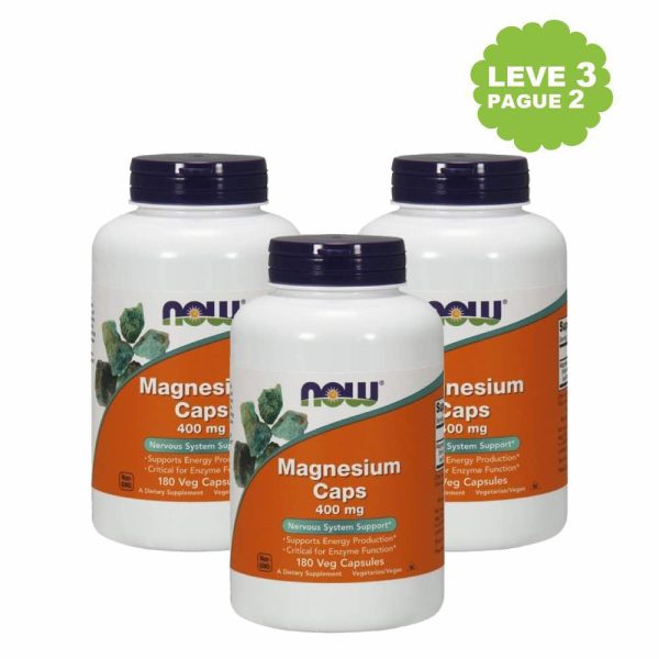 Magnésio 400 mg Leve 3 Pague 2 - Now