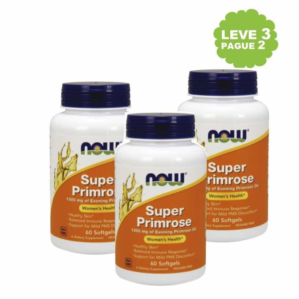 Oleo de Onagra - Super Primrose 1300 mg Leve 3 Pague 2 - Now