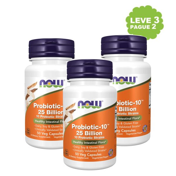 Probiótico 10 25 Billion Leve 3 Pague 2 - Now