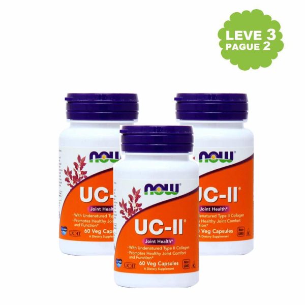 Colagénio UC-II® 40 mg Leve 3 Pague 2 - Now