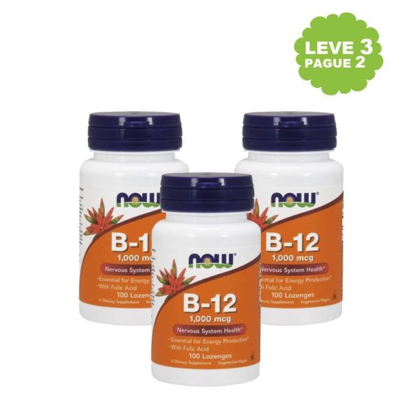 Vitamina B-12 1000 mcg Leve 3 Pague 2 - Now