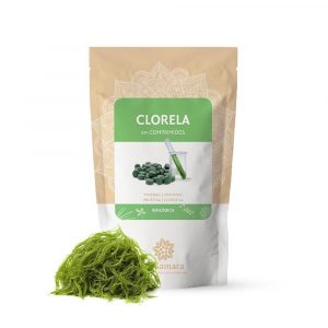 clorela em comprimidos 500mg da biosamara