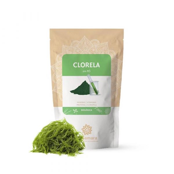 clorela em pó da Biosamara de 125g