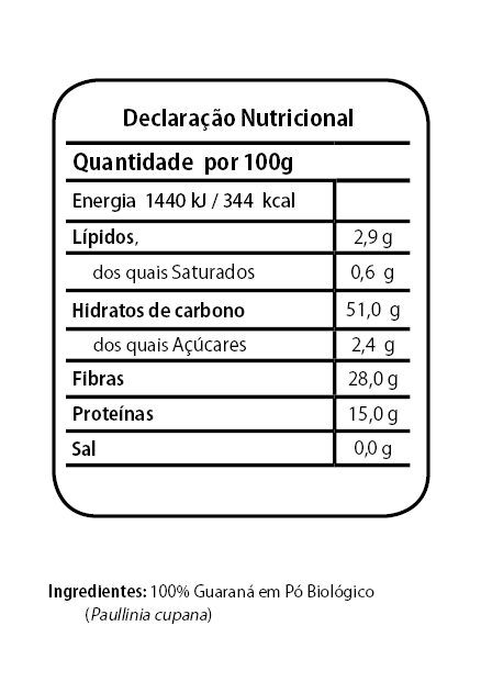 Guarana Tabela Nutricional