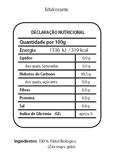 Xilitol Tabela Nutricional