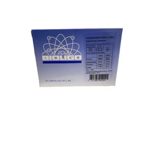 Ampolas de Zinco e Cobre da Bioligo