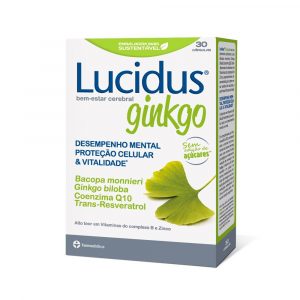 lucidus ginkgo em cápsulas