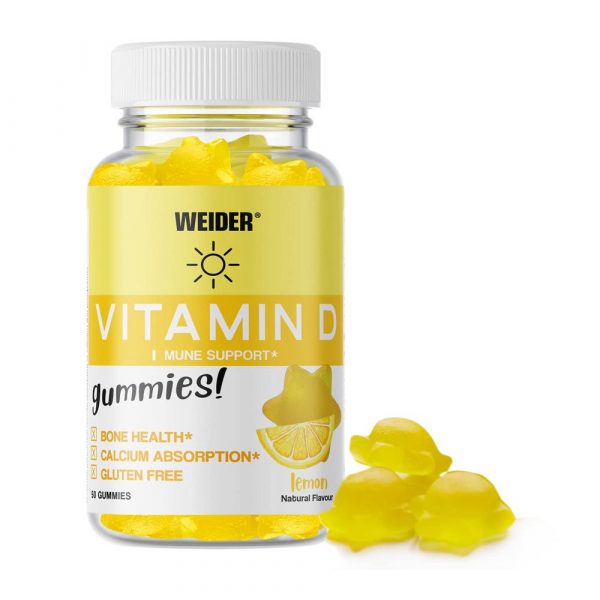 gomas de vitamina D da Weider
