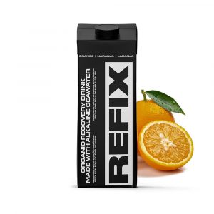 Refix embalagem tetrapack sabor a laranja