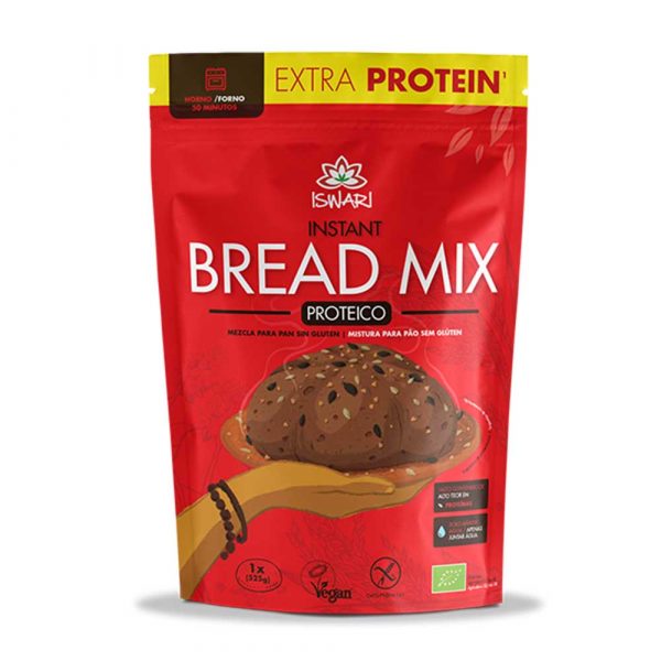 Bread Mix Instantâneo Proteico Bio 300g - Iswari