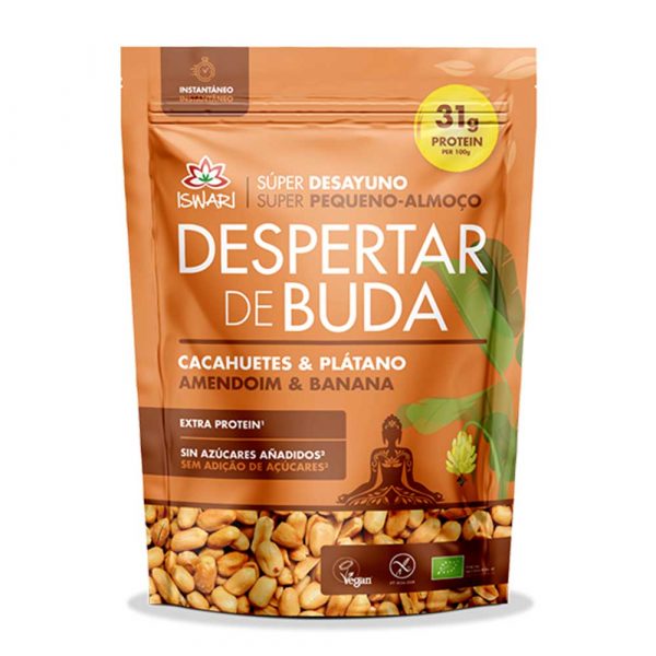 Despertar Buda Banana e Amendoim S. Glúten 360g - Iswari