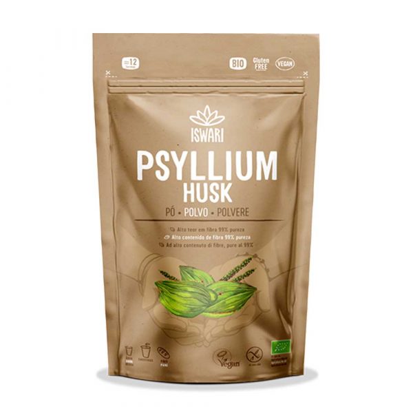 Psyllium Husk em Pó Fibra Bio 125g - Iswari