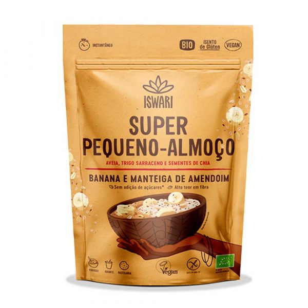 Super Peq. Almoço Banana e Manteiga de Amendoim 360g - Iswari