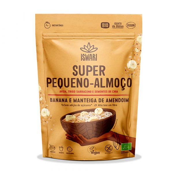 Super Peq. Almoço Banana e Manteiga de Amendoim 360g - Iswari