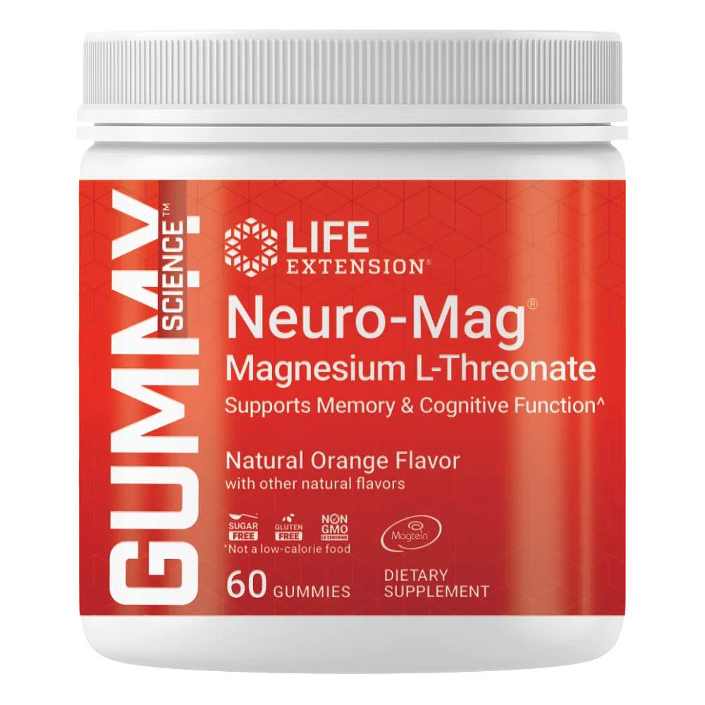 NeuroMag Magnésio Treonato Gummies Life Extension Lifenatura