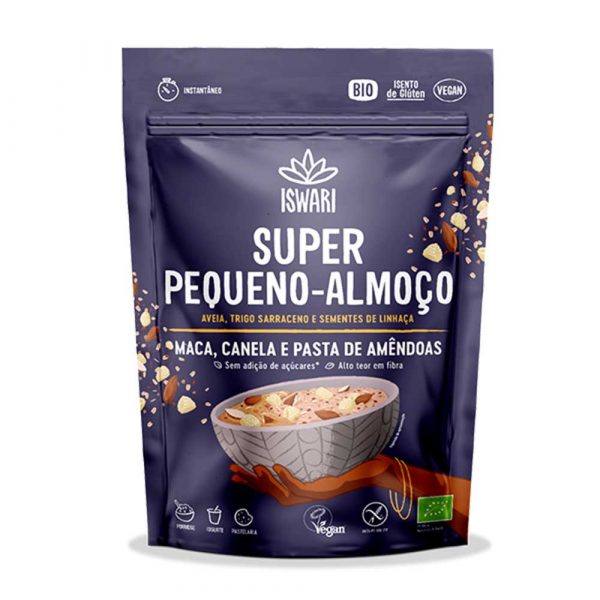 Superpequeño Almuerzo Maca, Canela y Almendras Bio 360g - Iswari