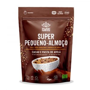 Super Pequeno Almoço Bio Cacau e Pasta de Avelã 360g - Iswari