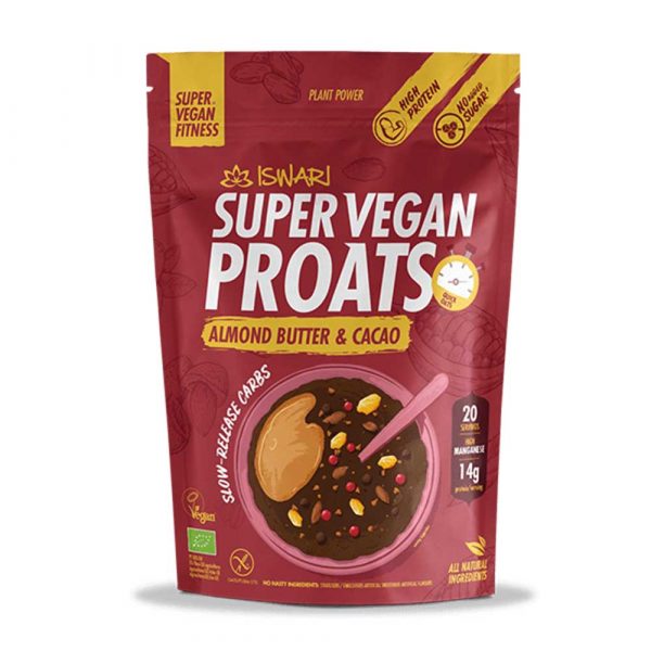 Super Vegan Proats Amêndoa e Cacau 750g – Iswari