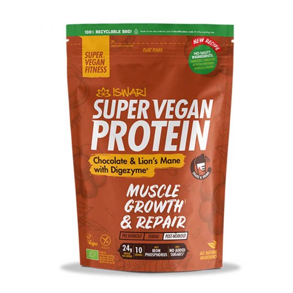 Super Vegan Protein Bio Chocolate e Lion’s Mane 400g - Iswari