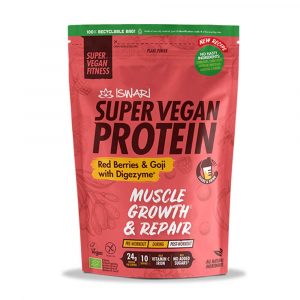 Super Vegan Protein Bio Frutos Vermelhos e Goji 400g – Iswari