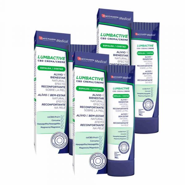 Lumbactive em creme agora em pack da marca Forte Pharma