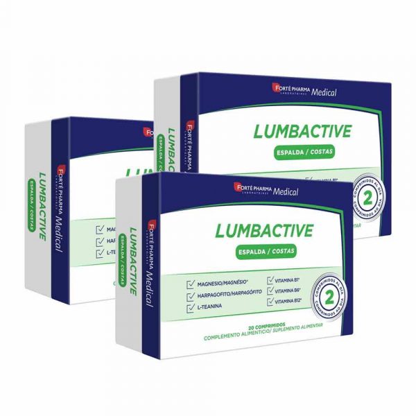 Lumbactive em comprimidos agora em pack da marca Forte Pharma