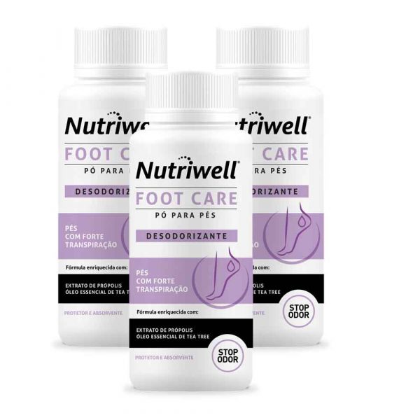 Nutriwell desodorizante para os pés agora em pack.