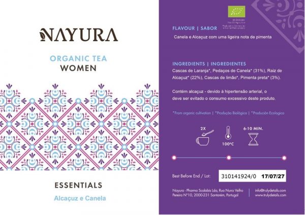 rotulo do nayura chá woman