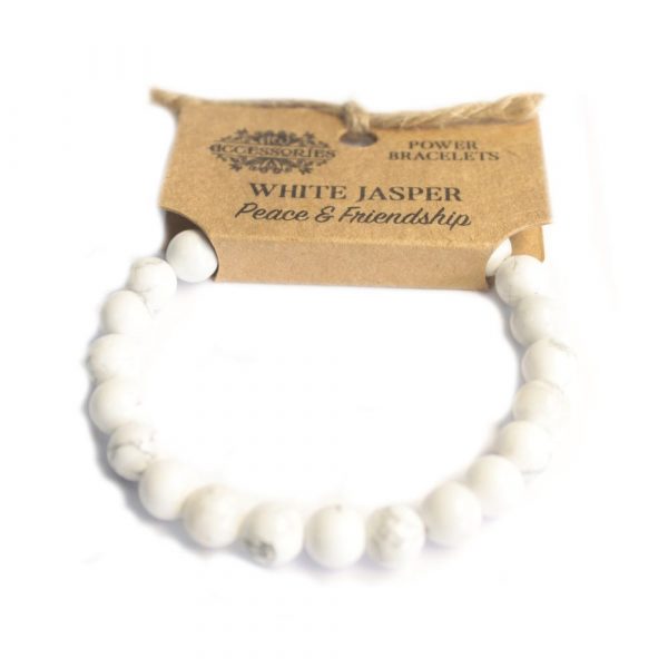Pulseira de Energia - Jaspe Branco