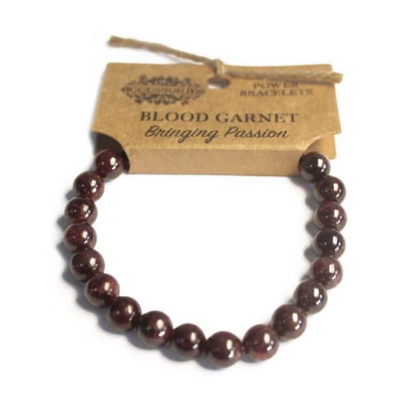 Pulseira de Energia - garnet sangue Vermelho