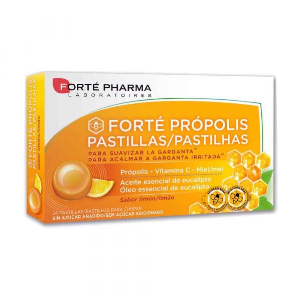 Forté Propólis 24 Pastilhas Garganta Limão - Forte Pharma