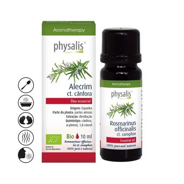 Óleo Essencial de Alecrim Ct. Cânfora Bio 10ml - Physalis