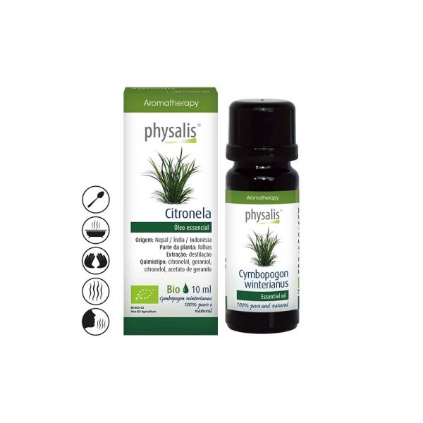 Aceite Esencial de Citronela Bio 10ml - Physalis