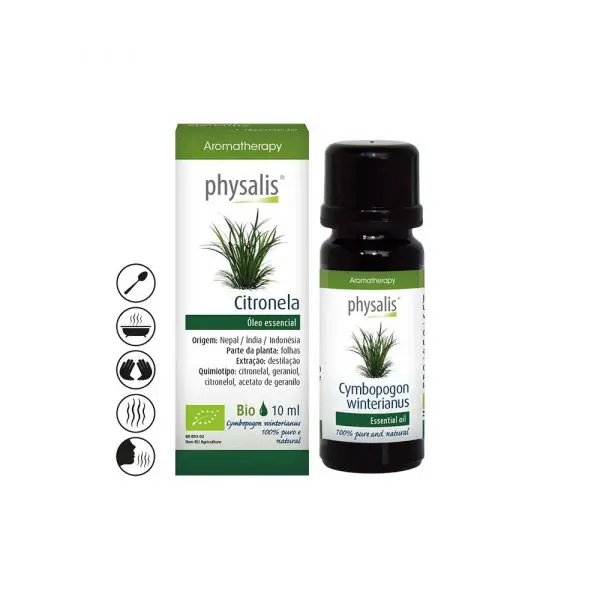 Óleo Essencial de Citronela Bio 10ml - Physalis