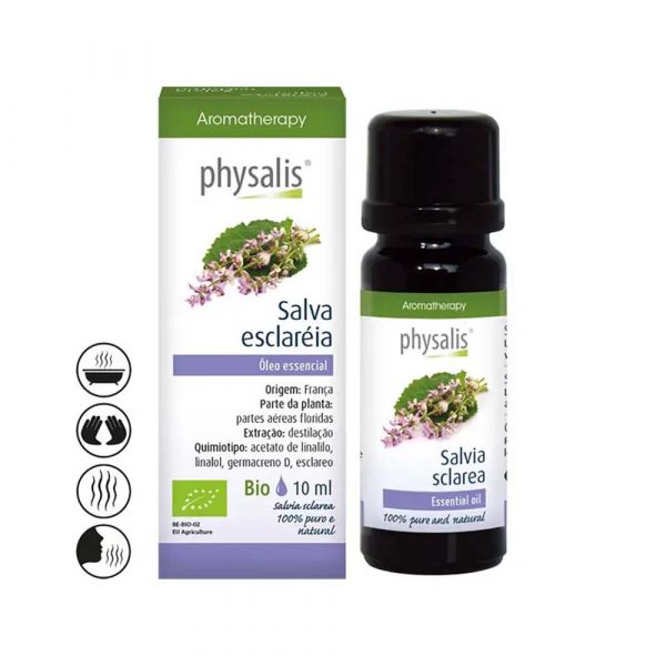 Óleo Essencial de Salva Esclaréia Bio 10ml - Physalis