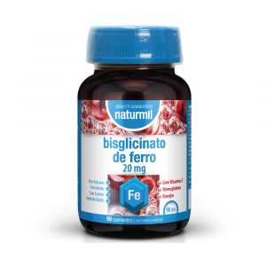 Bisglicinato de Ferro 20mg 90 Comprimidos - Naturmil