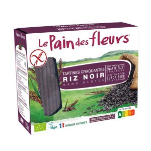 Tostas de arroz negro da marca Le Pain des fleurs