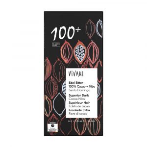 Chocolate de 100% de Cacau da marca Vivani