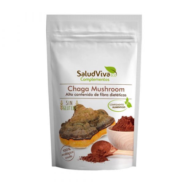 Chaga Mushroo Bio em pó 100g - Salud Viva