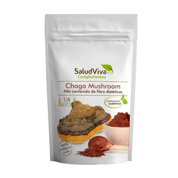 Chaga Mushroo Bio em pó 100g - Salud Viva